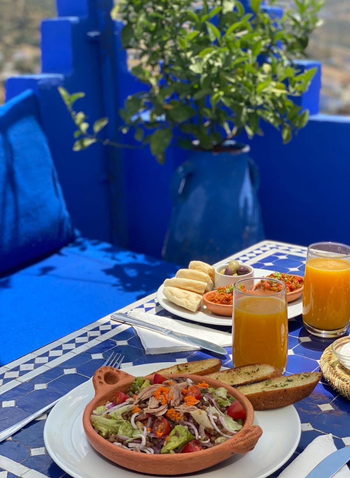 Hotel Dar Zambra Szafszawan Zewnętrze zdjęcie